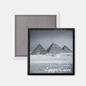 Ägypten, Kairo, Pyramiden, Gizeh (Magnet) Magnet (Vorderseite/Rückseite)