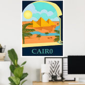 Ägypten-Kairo-Reiseplakat Poster (Heimbüro)