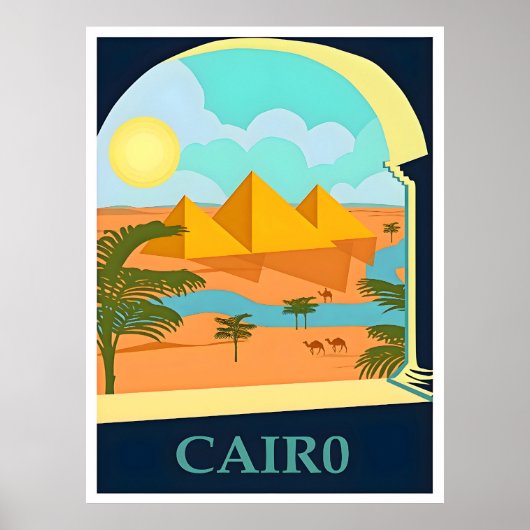 Ägypten-Kairo-Reiseposter Poster (Vorne)
