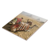 Ägypten, Kairo. Ruderkamele Fliese (Seite)