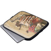 Ägypten, Kairo. Ruderkamele Laptopschutzhülle (Vorne Knopf)