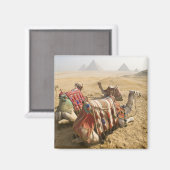 Ägypten, Kairo. Ruderkamele Magnet (Vorderseite/Rückseite)