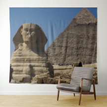 Ägypten Kairo Sphinx Statue Pyramiden Szene Hinter