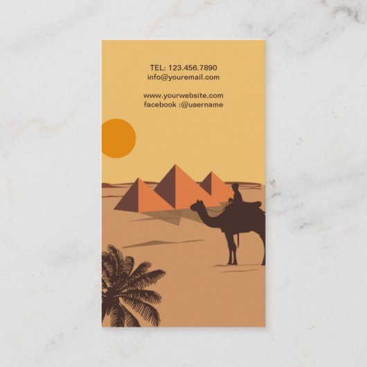 Ägypten, Kairo Visitenkarte (Rückseite)