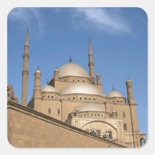 Ägypten, Kairo, Zitadelle, Muhammad-Ali-Moschee 3 Quadratischer Aufkleber