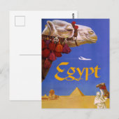 Ägypten Kamel Postkarte (Vorne/Hinten)