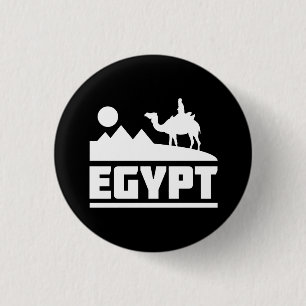 Ägypten-Kamel-Silhouette Button
