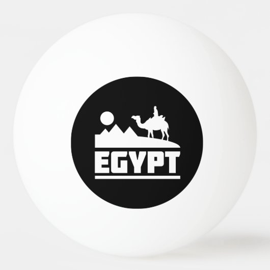 Ägypten-Kamel-Silhouette Tischtennisball (Vorderseite)