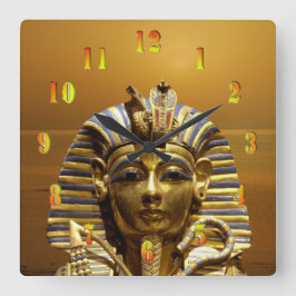 Ägypten King Tut Quadratische Wanduhr