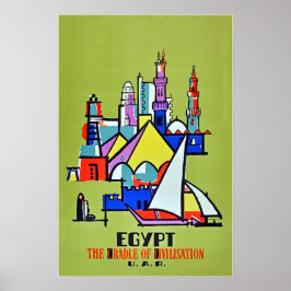 Ägypten Kunst Reiseplakat Ägyptischer Druck Poster