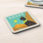 Ägypten | Land der Felinischen Royalität Getränkeuntersetzer (Linke Seite)