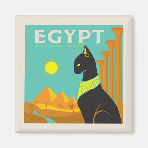 Ägypten   Land der Felinischen Royalität Magnet
