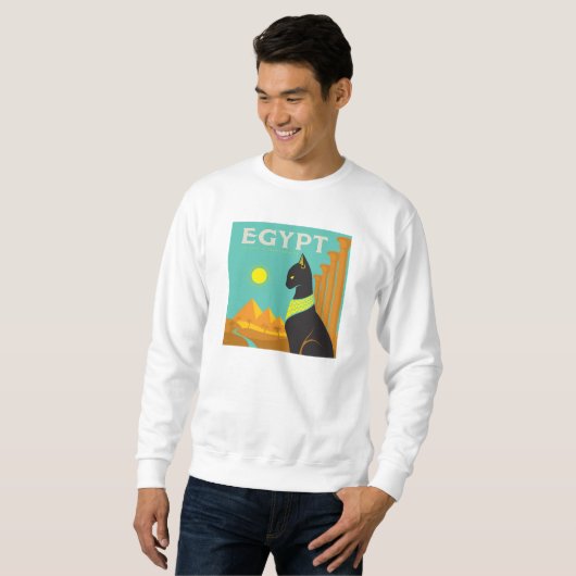 Ägypten | Land der Felinischen Royalität Sweatshirt (Vorne ganz)