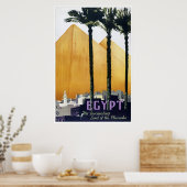 Ägypten Land der Pharaonen Vintag 1937 Poster (Küche)