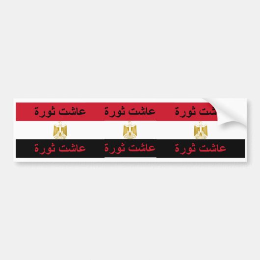 Ägypten "Lang lebe die Revolution" Autoaufkleber (Vorne)
