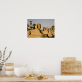 Ägypten, Luxor. Die Sphinxavenue führt Poster (Küche)