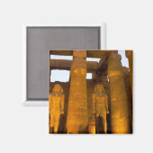 Ägypten, Luxor. Karnack Temple. Magnet (Vorderseite/Rückseite)
