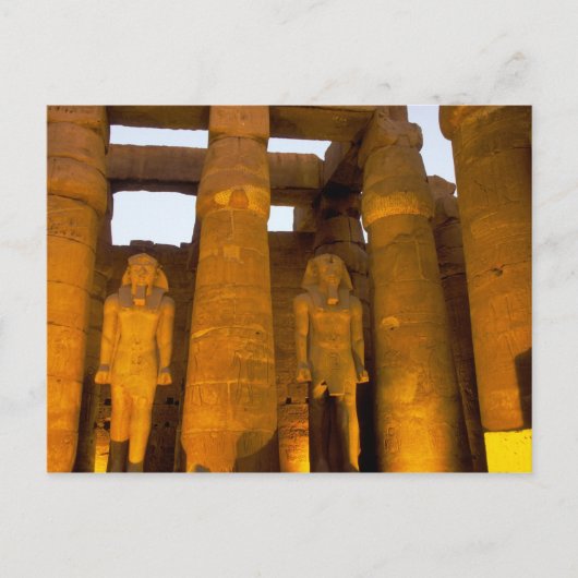 Ägypten, Luxor. Karnack Temple. Postkarte (Vorderseite)