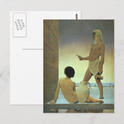 Ägypten, Maxfield Parrish Postkarte (Vorne/Hinten)