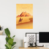 Ägypten Minimal Reiseplakat Poster (Heimbüro)