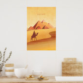 Ägypten Minimal Reiseplakat Poster (Küche)
