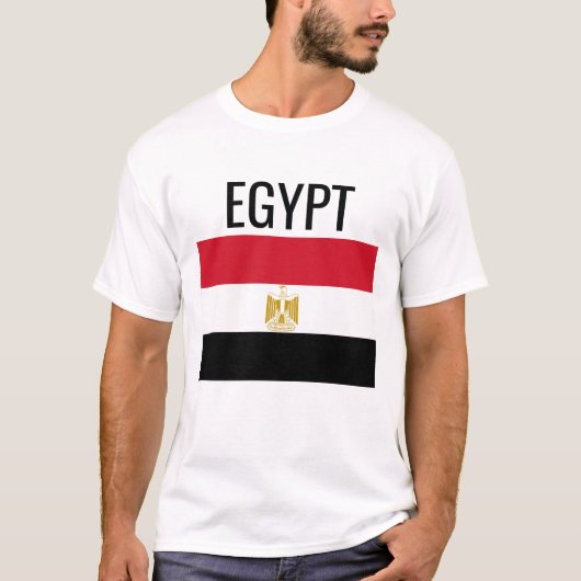 Ägypten // Nationale Weltflagge T-Shirt (Vorderseite)