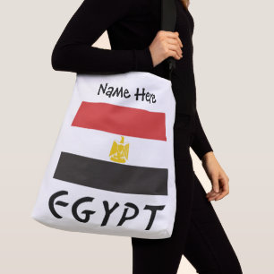 Ägypten Personalisierte ägyptische Flagge  Tragetaschen Mit Langen Trägern