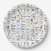 Ägypten Pharao Hieroglyphen Pappteller (Vorderseite)