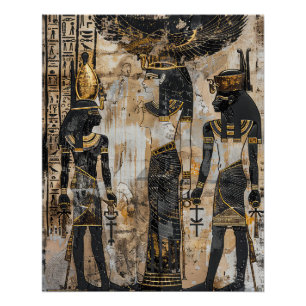 Ägypten Pharao Lady Königin Poster