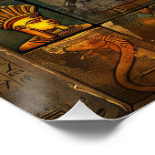 Ägypten Pharaoh Wall Mosaik Kunst Poster (Ecke)