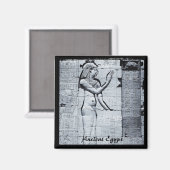 Ägypten, Philatelie-Tempel, Hieroglyphen (Kühlschr Magnet (Vorderseite/Rückseite)