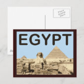 Ägypten Pyramide des Chephren Postkarte (Vorne/Hinten)