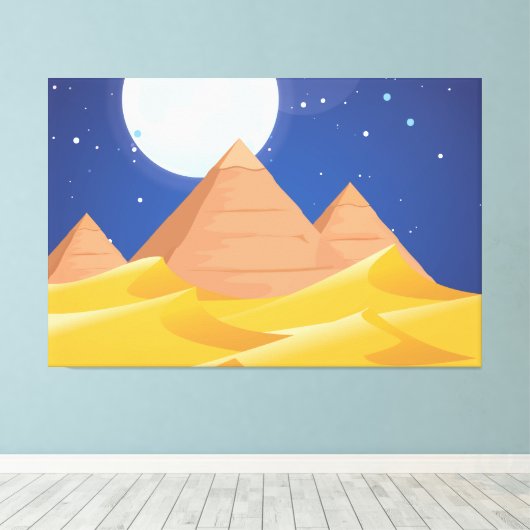 Ägypten Pyramiden Leinwanddruck (Insitu (Holzboden))