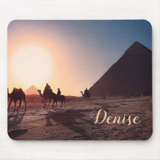 Ägypten Pyramiden Reise Postkarte   Mousepad (Vorne)