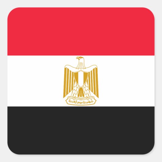 Ägypten Quadratischer Aufkleber (Vorderseite)