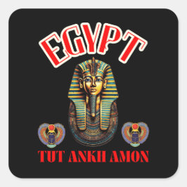 ÄGYPTEN QUADRATISCHER AUFKLEBER