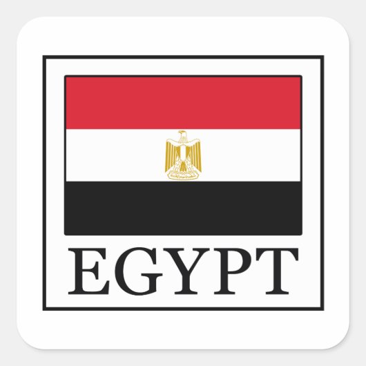 Ägypten Quadratischer Aufkleber (Vorderseite)