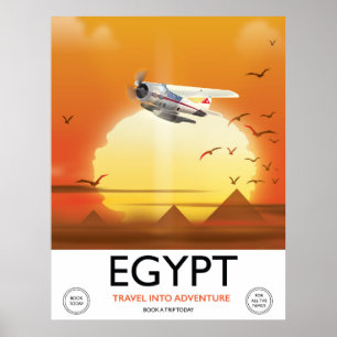 Ägypten "Reise in das Abenteuer" Poster