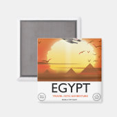 Ägypten "Reise ins Abenteuer" Magnet (Vorderseite/Rückseite)