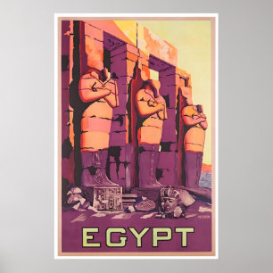Ägypten Reiseplakat Druck Ägyptische Kunst Vintage Poster