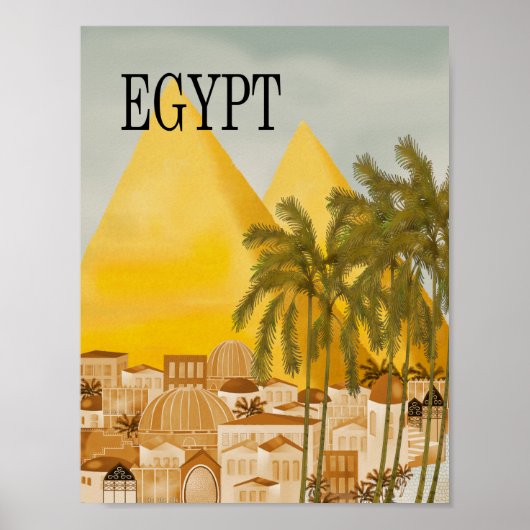 Ägypten Reiseplakat Poster (Vorne)