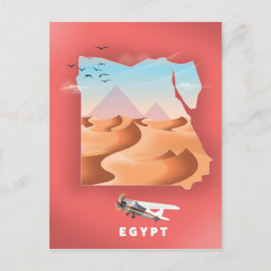 Ägypten-Reiseposter Postkarte