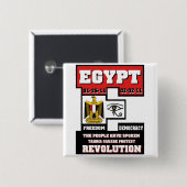 Ägypten-Revolution Button (Vorne & Hinten)