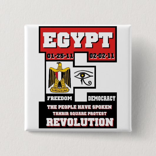Ägypten-Revolution Button (Vorderseite)