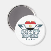 Ägypten Rocks v2 Magnet (Vorderseite/Rückseite)