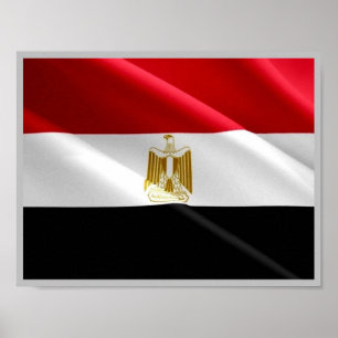Ägypten - Rotes Meer - Flag Wave - Poster