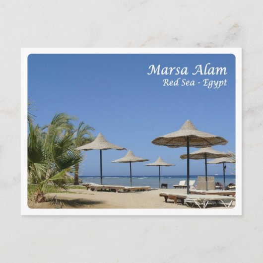 Ägypten - Rotes Meer - Marsa Alam - Postkarte (Vorderseite)