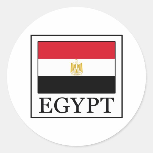 Ägypten Runder Aufkleber (Vorderseite)