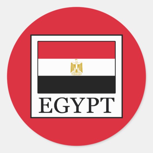 Ägypten Runder Aufkleber (Vorderseite)