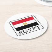Ägypten Runder Pappuntersetzer (Angewinkelt)